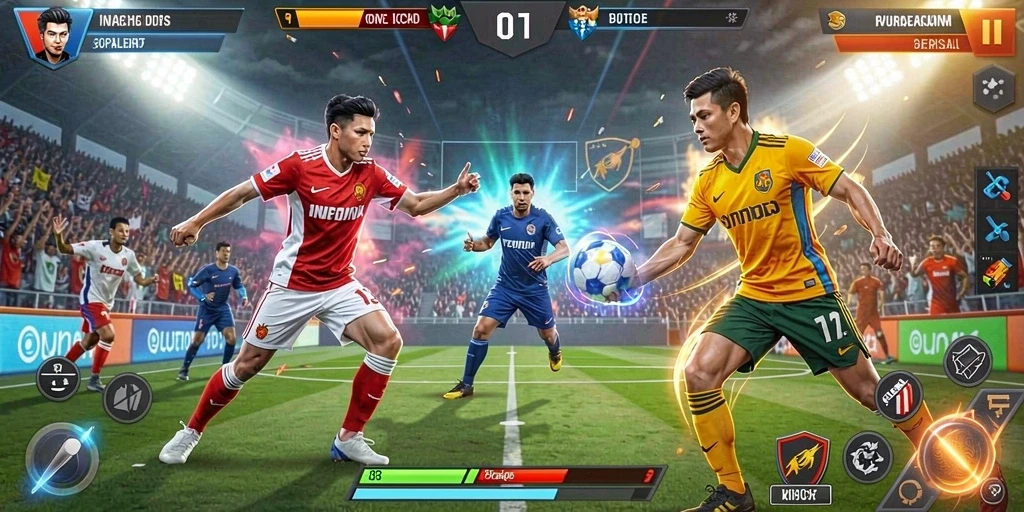 bara22 - Karakter utama dalam aksi menantang.